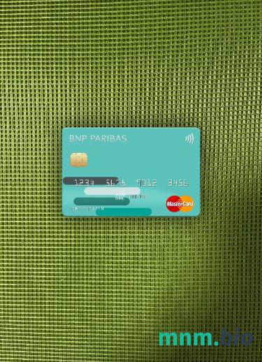 USA BNP Paribas bank wygląd zdjęcia mastercard skan PSD + zdjęcie